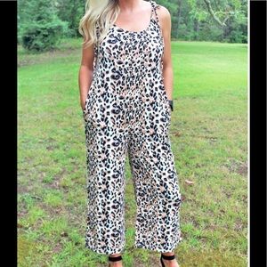 Leopard Print Jumpsuit